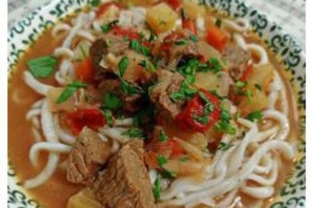 Лагман с говядиной