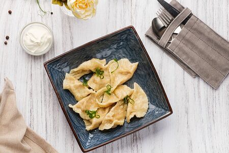 Вареники Дальневосточные с кетой и картофелем 