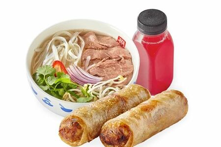 Ланч №5: суп на выбор, Нэм Га (2 шт.), Морс