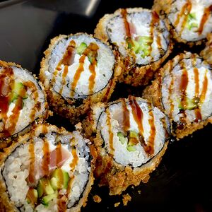 Темпура с лососем