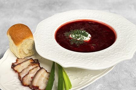 Борщ Украинский с пампушками