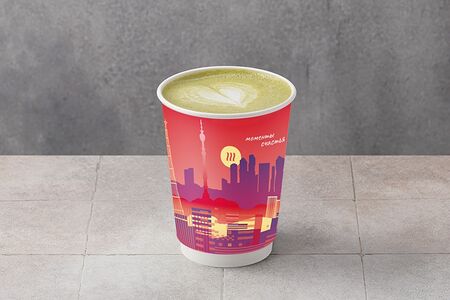 Зеленая матча-латте