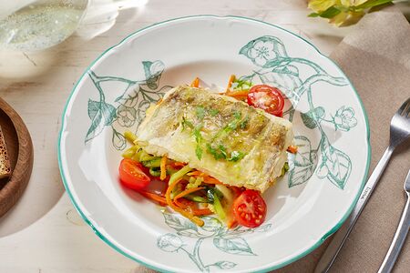 Стейк из судака в цитрусовом маринаде 