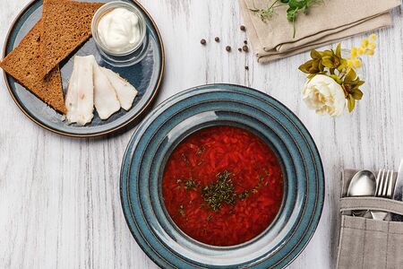 Борщ с говядиной