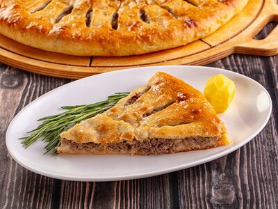 Пирог с говядиной и картофелем