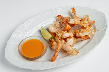 Креветки на гриле