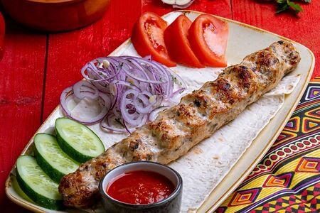 Люля-кебаб из курицы с грибами