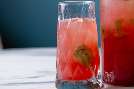 Лимонад Клубника-базилик