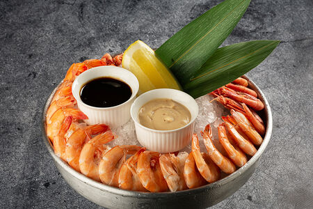 Креветки на льду