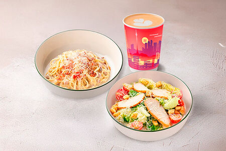 Комбо Цезарь, Карбонара и кофе