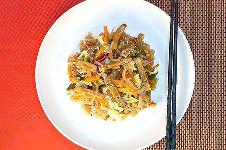 Тяхан со свининой