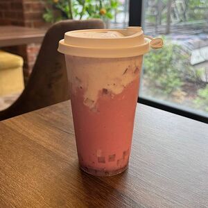 Фруктовый Bubble Tea Зимняя соната с сырной пенкой