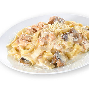 Паста с курицей и грибамии