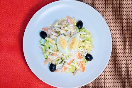 Салат Волнение с морепродуктами