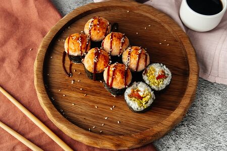 Запеченный лосось терияки