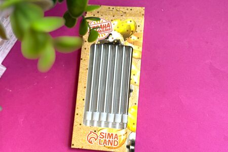 Свечи серебряные длинные