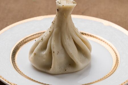 Хинкали с грибами и сыром