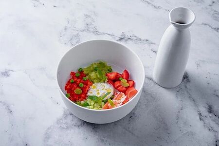 Гаспачо с камчатским крабом