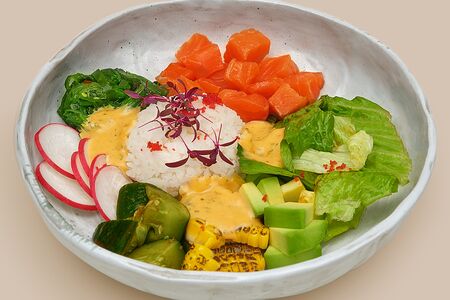 Боул с лососем