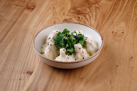 Мини-хинкали с креветкой