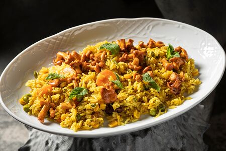 Бриани с лисичками