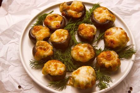 Шампиньоны запечённые 