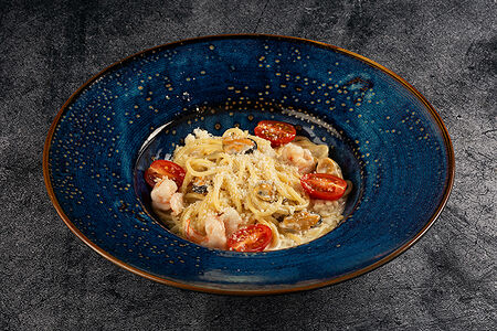 Спагетти с морепродуктами