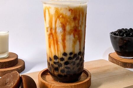 Brown sugar milk tea bubble tea