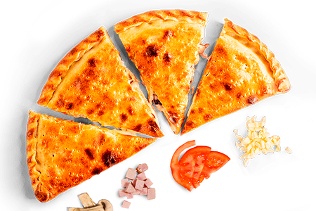 Кальцоне с Ветчиной и Грибами