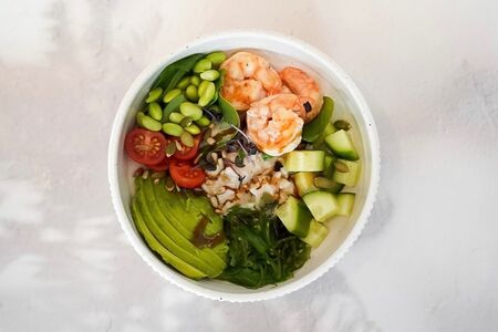 Поке с креветками