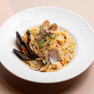 Лингвини с морепродуктами