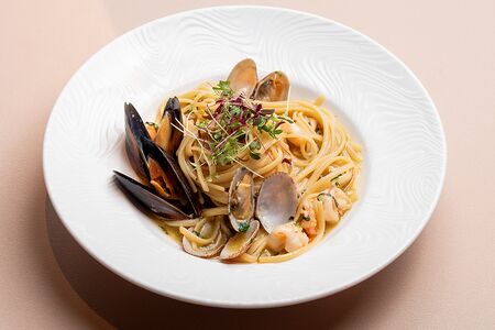 Лингвини с морепродуктами