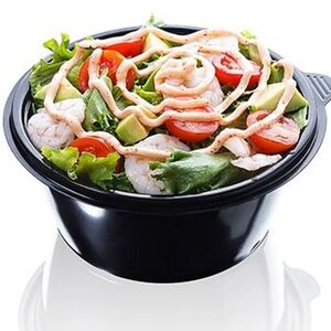 Салат с креветками