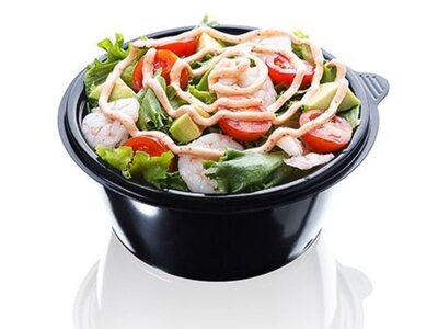 Салат с креветками