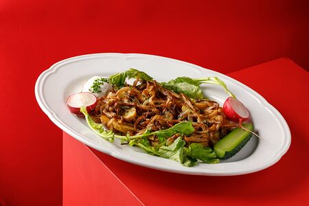 Картофель жаренный с грибами