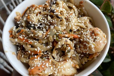 Вок морепродукты