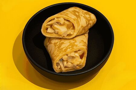 Блинчики с ветчиной и сыром