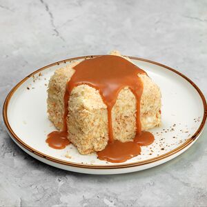 Наполеон с соленой карамелью