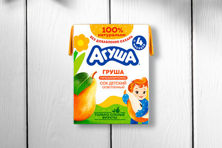 Сок Агуша грушевый