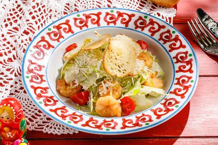 Цезарь с креветками