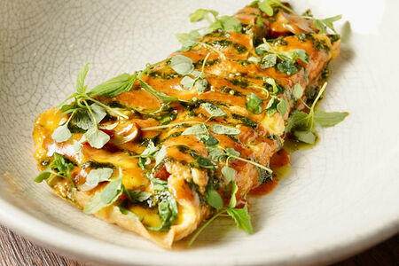 Омлет с ветчиной