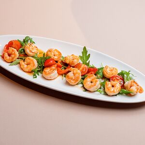 Креветки, обжаренные в остро-сладком соусе