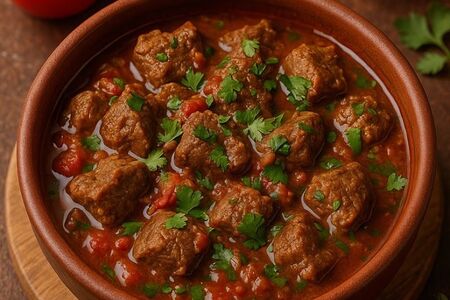 Чашушули из говядины с питой