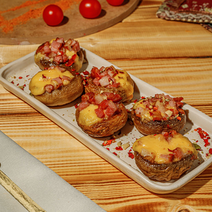 Фаршированные шампиньоны по-сербски*