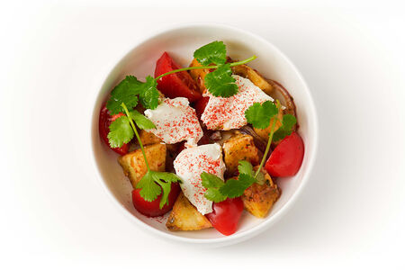 Баклажаны и отжатый мацони