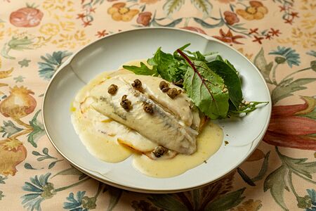 Филе камбалы с хрустящим картофелем