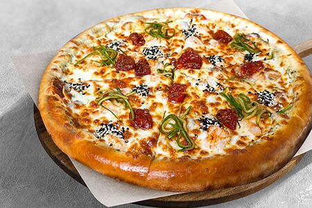 Лосось и креветка