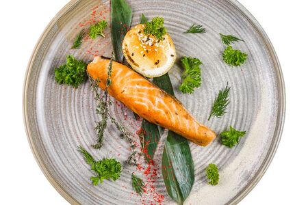 Стейк из лосося