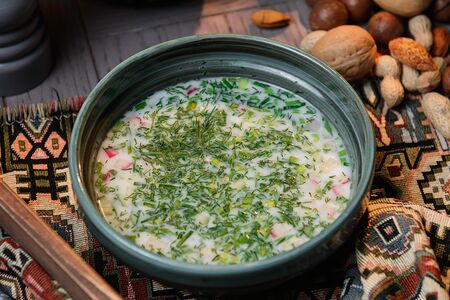 Окрошка на кефире