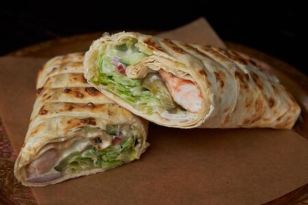 Шаурма с креветками